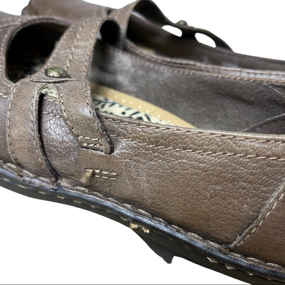 Earth Spirit Shoes Earth Spirit Enid Brown Leather Shoe Size 6